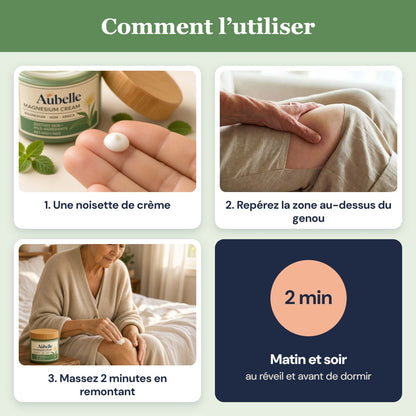Comment utiliser la crème Aubelle en 3 gestes, matin et soir